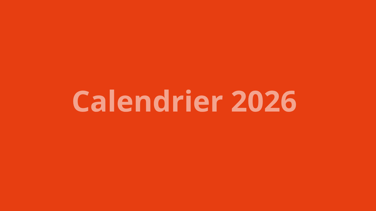 calendrier 2026