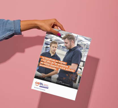 Affiche avec deux personnes qui discutent